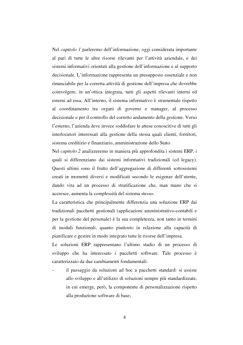 Anteprima della tesi: I sistemi informativi integrati- ERP. Impatti sul controllo di gestione e nuove modalità di offerta, Pagina 2