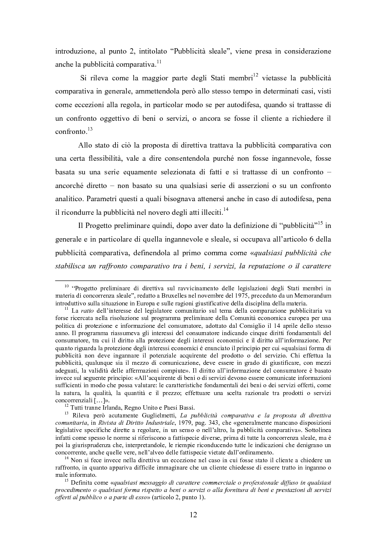 Anteprima della tesi: La pubblicità comparativa, Pagina 11