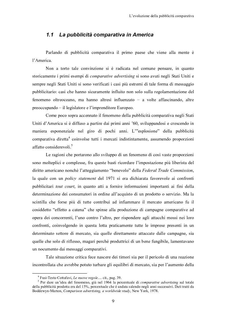 Anteprima della tesi: La pubblicità comparativa, Pagina 8