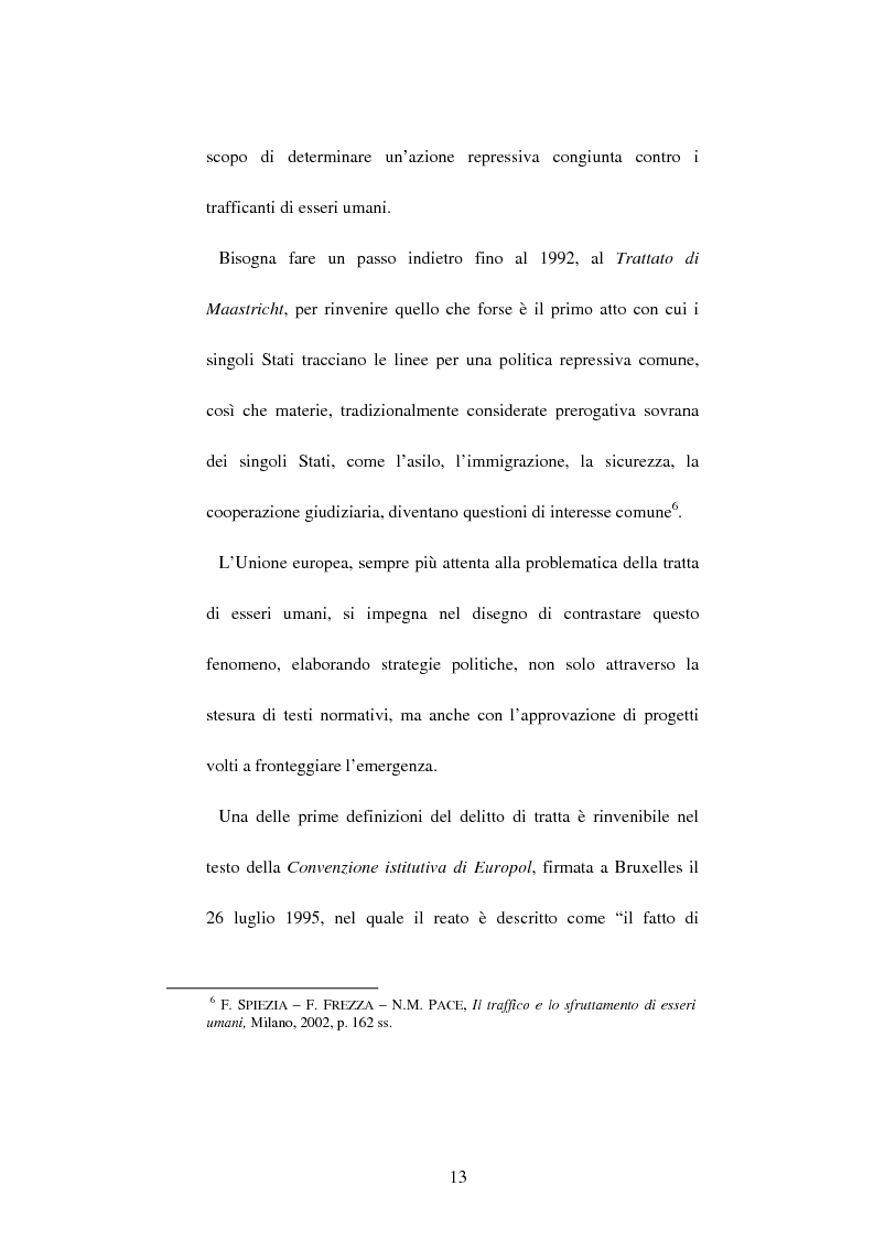 Anteprima della tesi: Repressione penale della tratta di esseri umani, Pagina 13