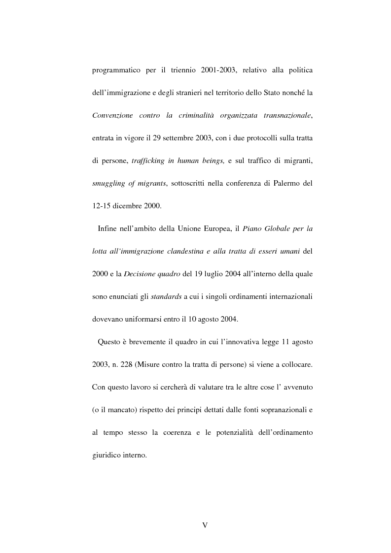 Anteprima della tesi: Repressione penale della tratta di esseri umani, Pagina 4