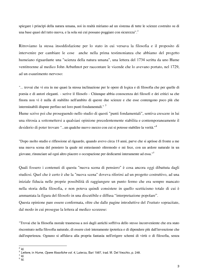 Anteprima della tesi: Hume e la scienza della natura umana, Pagina 3