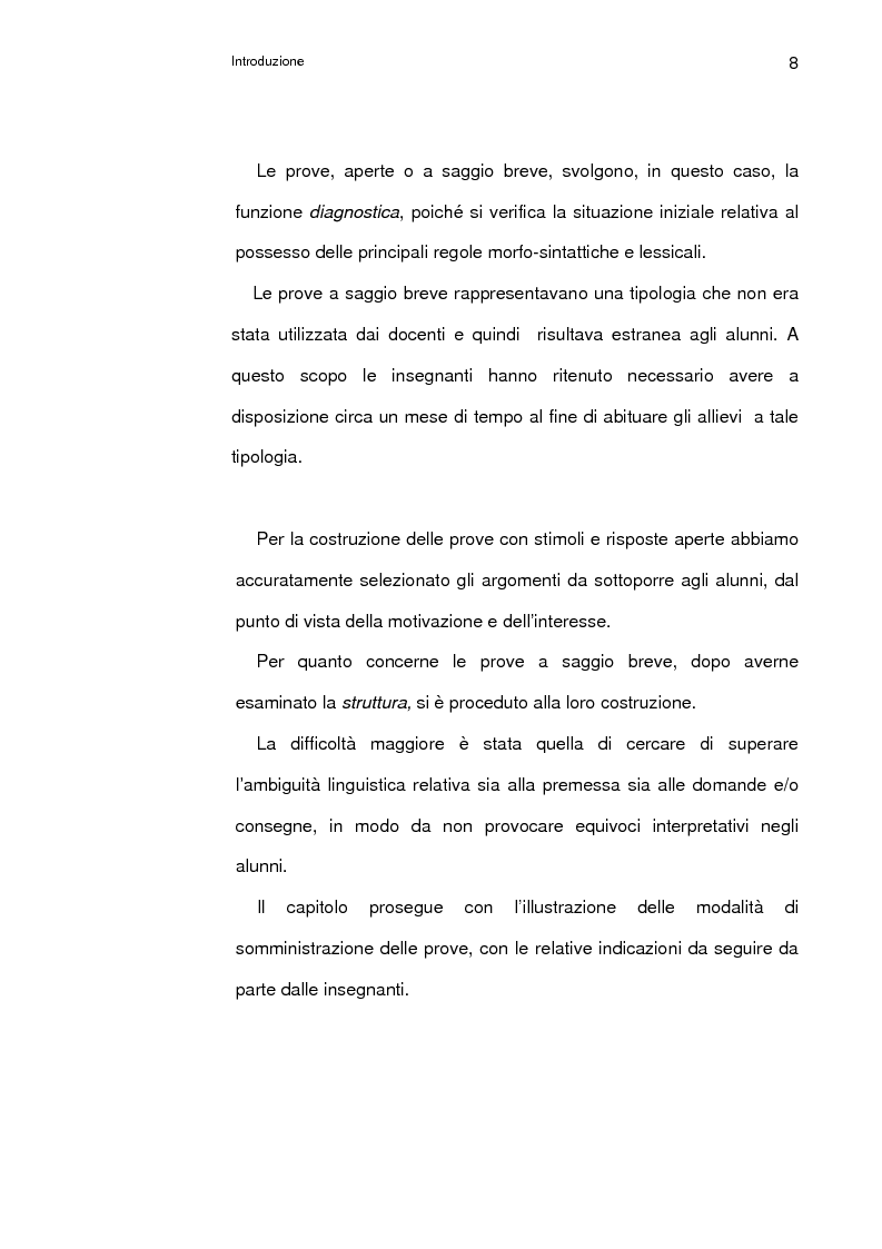 Anteprima della tesi: La metrologia della valutazione nella scuola elementare, Pagina 8