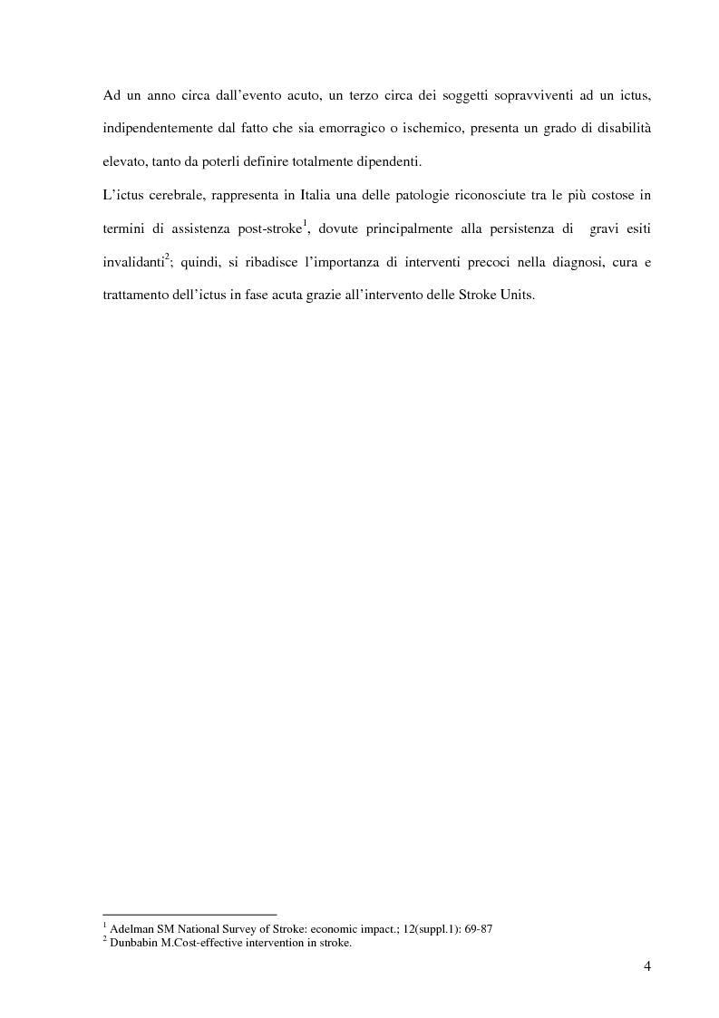 Anteprima della tesi: Ruolo del fisioterapista nella stroke unit, Pagina 2