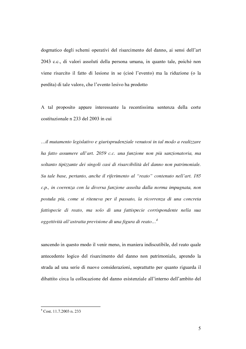 Anteprima della tesi: Il danno non patrimoniale nel rapporto di lavoro, Pagina 5