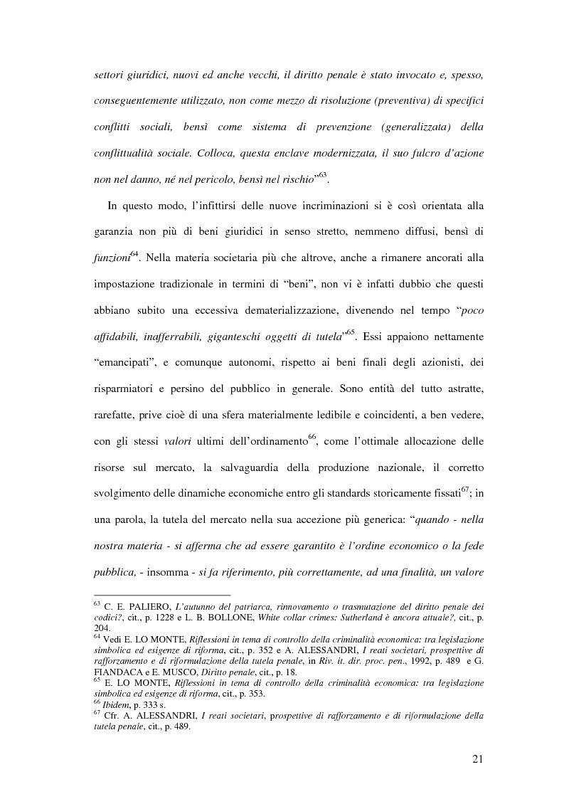 Anteprima della tesi: Il falso in bilancio. Il bene giuridico e la struttura del tipo., Pagina 15