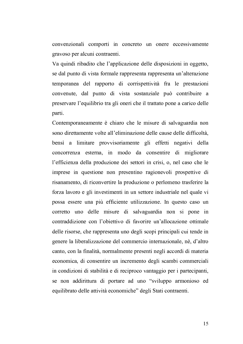 Anteprima della tesi: Le misure di salvaguardia ed il libero scambio di beni: il caso Cina., Pagina 9