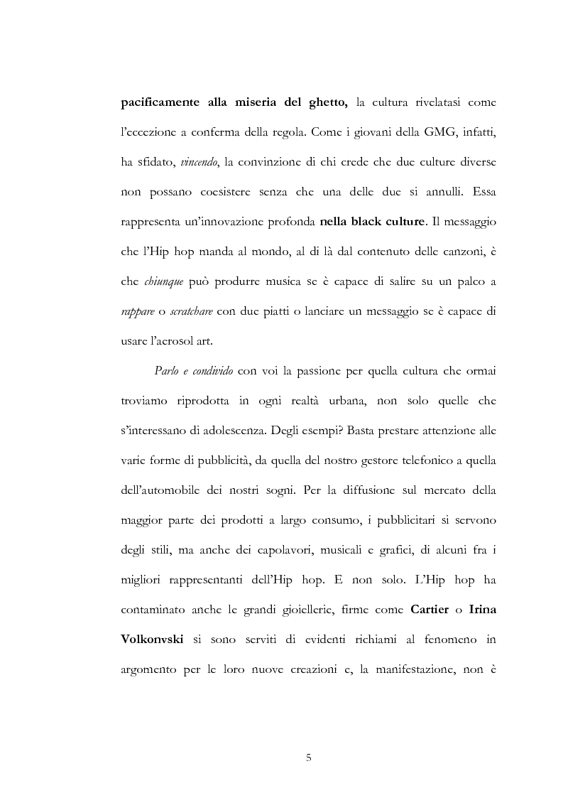 Anteprima della tesi: HIP HOP dialogo interculturale tra generazioni, Pagina 4