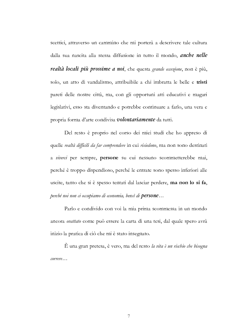 Anteprima della tesi: HIP HOP dialogo interculturale tra generazioni, Pagina 6