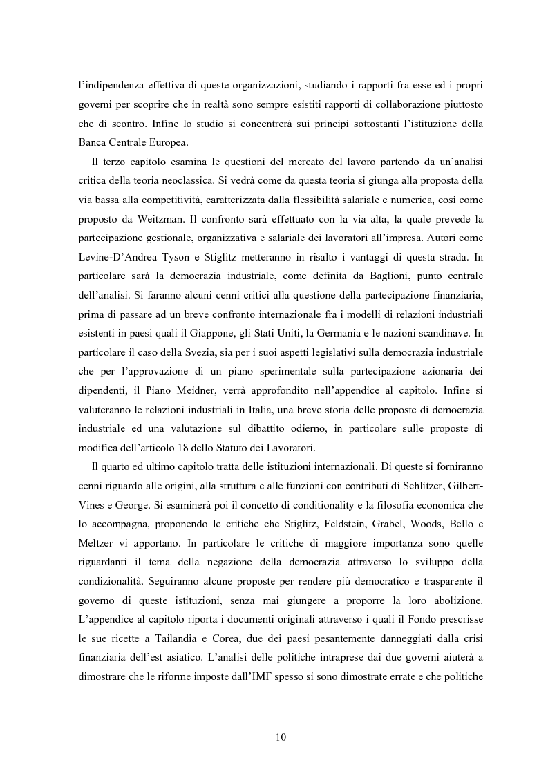 Anteprima della tesi: Modelli di Mercato e Democrazia, Pagina 8