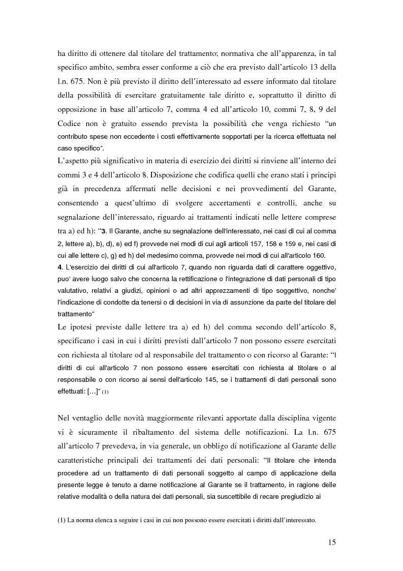 Anteprima della tesi: Tutela della privacy ed attività giornalistica in Italia e Gran Bretagna, Pagina 15