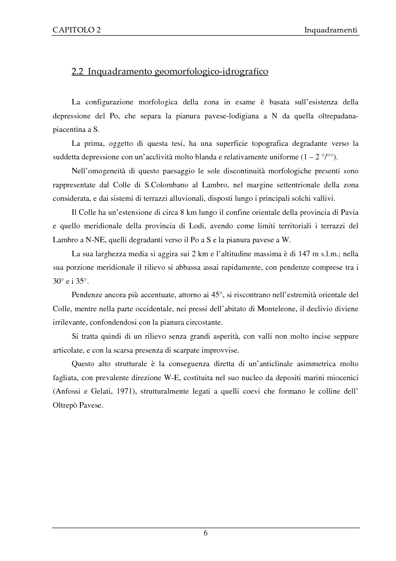Anteprima della tesi: Studio idrogeologico del settore meridionale di Pianura Pavese compreso tra i fiumi Ticino e Lambro con l'applicazione dei modelli numerici ModAEM e MODFLOW, Pagina 6