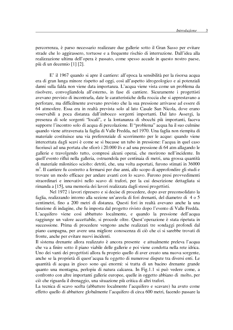 Anteprima della tesi: Interazione tra il massiccio carbonatico del Gran Sasso d'Italia e le opere in sotterraneo presenti e future, Pagina 6