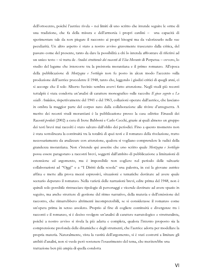 Anteprima della tesi: La narratologia di Elsa Morante dai racconti a ''Menzogna e Sortilegio'', Pagina 4