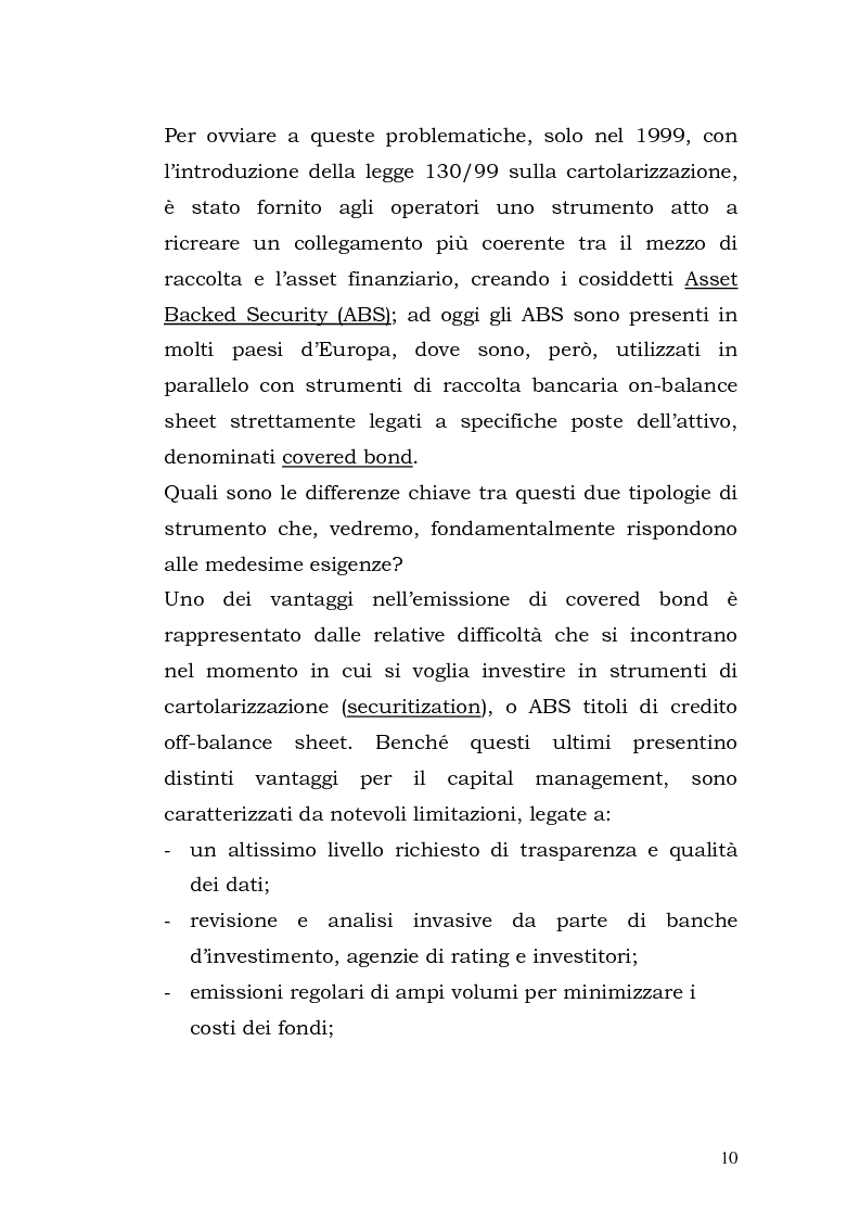 Anteprima della tesi: I Covered Bond in Europa e l'esperienza italiana, Pagina 2