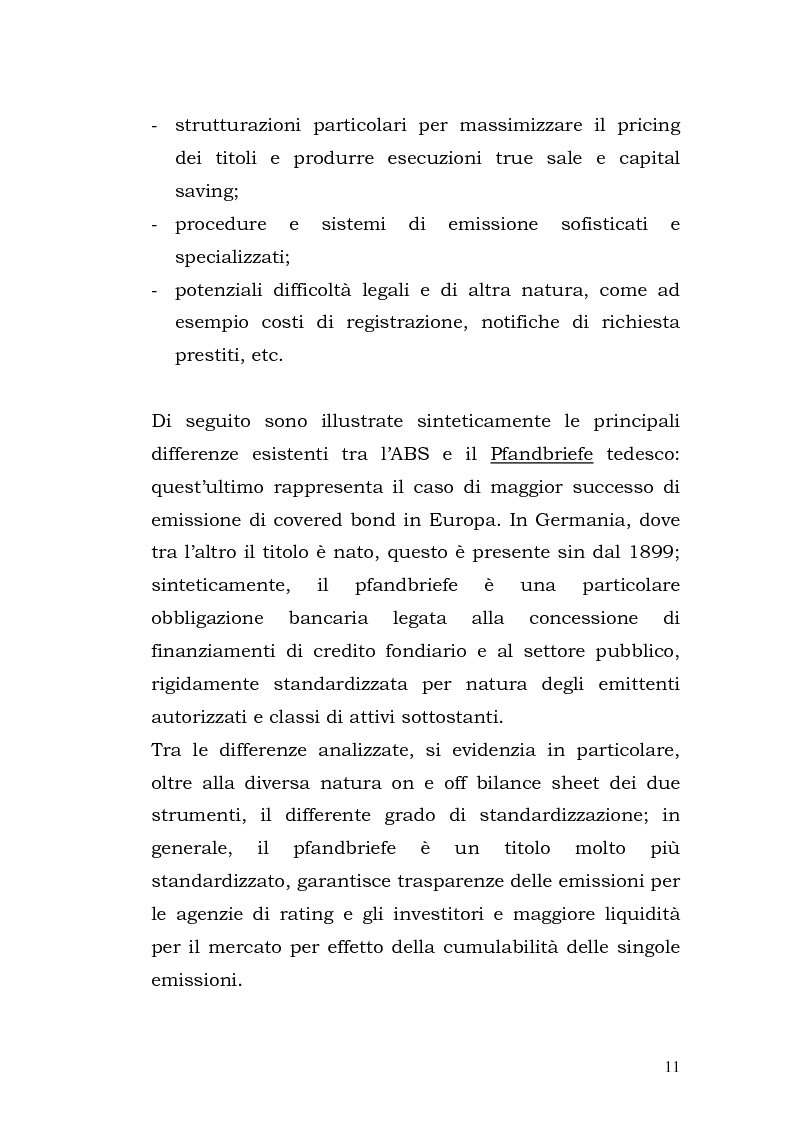 Anteprima della tesi: I Covered Bond in Europa e l'esperienza italiana, Pagina 3