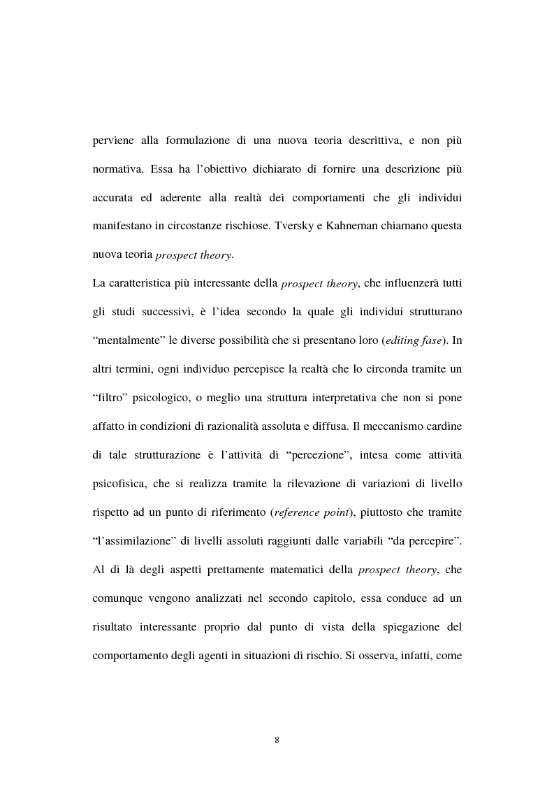 Anteprima della tesi: Riflessioni sulla finanza comportamentale, Pagina 4