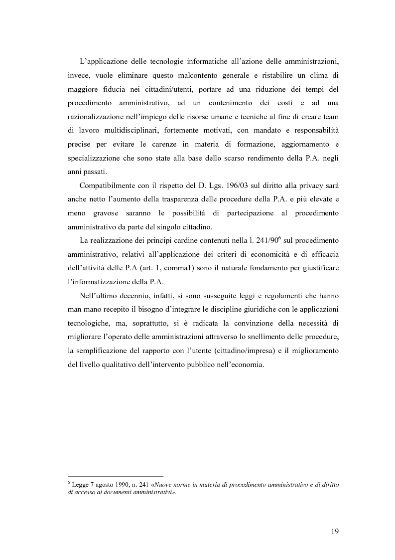Anteprima della tesi: La trasformazione e la modernizzazione della Pubblica Amministrazione tramite le tecnologie dell'informazione e della comunicazione, Pagina 14