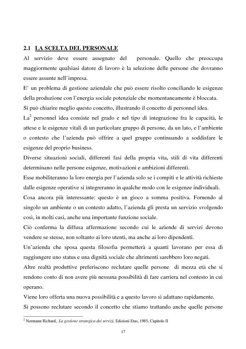 Anteprima della tesi: Aspetti teorici e riflessioni sull’organizzazione di servizi, Pagina 12