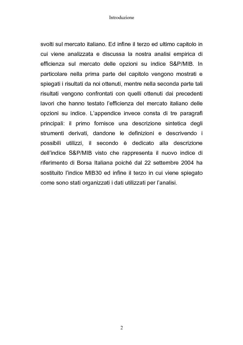 Anteprima della tesi: Opportunità di arbitraggio sulle S&P/MIB options, Pagina 2
