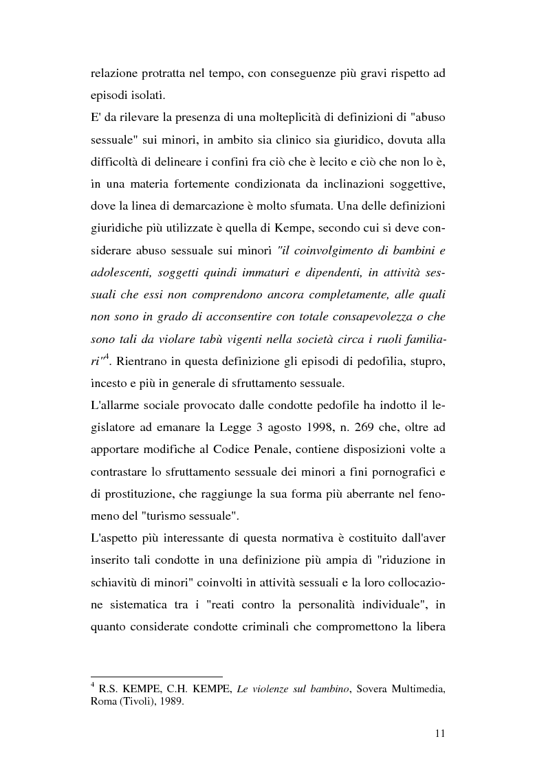Anteprima della tesi: Il trattamento penitenziario dei condannati per violenza sessuale, Pagina 7