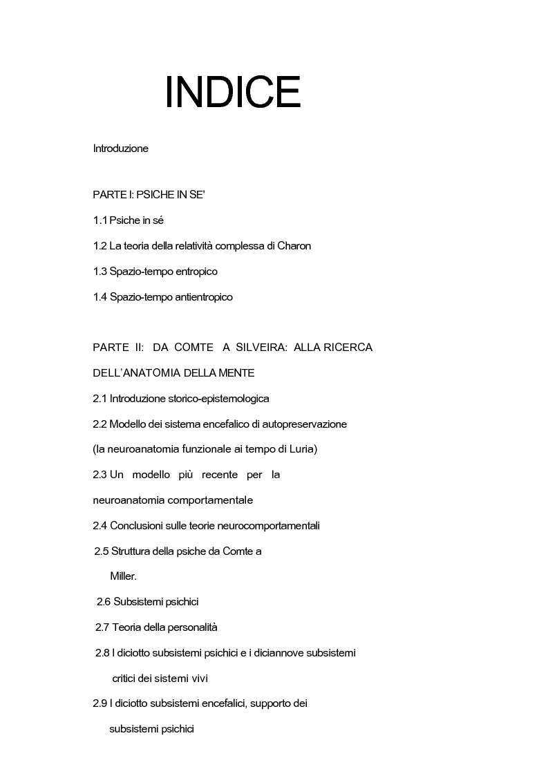 Indice della tesi: Psiche e Respiro: Da Gall alla Pet, alla Ricerca dell'Anatomia della Mente; Il Pranayama come Esercizio Logico, Pagina 1