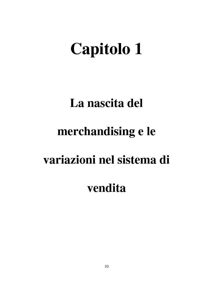 Anteprima della tesi: Tecniche e Metodi del Merchandising: il caso Unieuro, Pagina 5
