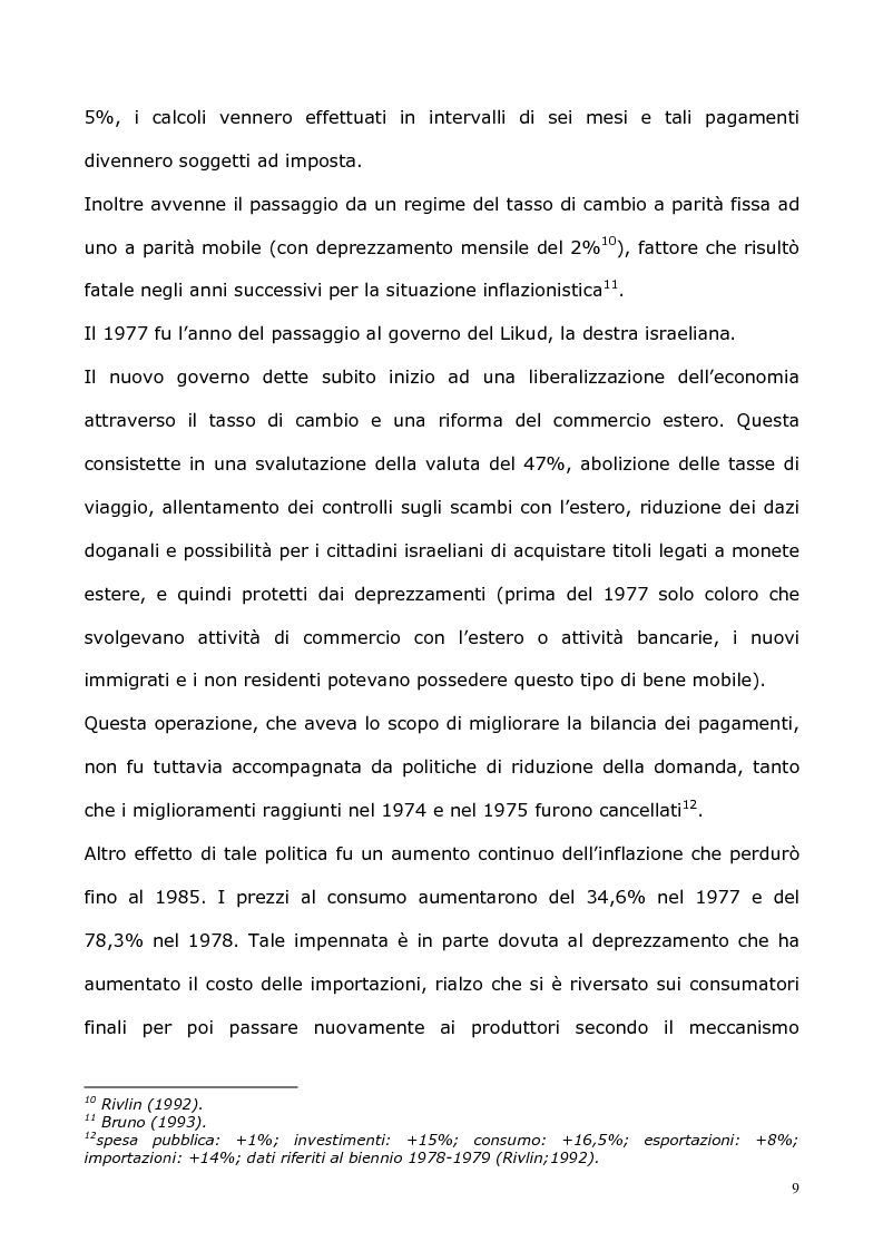 Anteprima della tesi: L'economia israeliana nel 1990 e nel 2002 come economia di uno Stato in conflitto permanente, Pagina 7