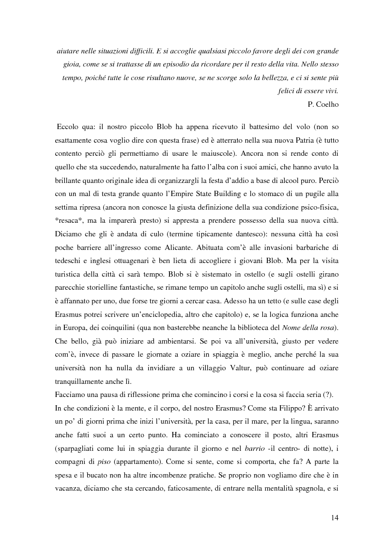 Anteprima della tesi: Antropologia dell'Erasmus. Partire studenti, vivere sballati, tornare uomini, Pagina 12