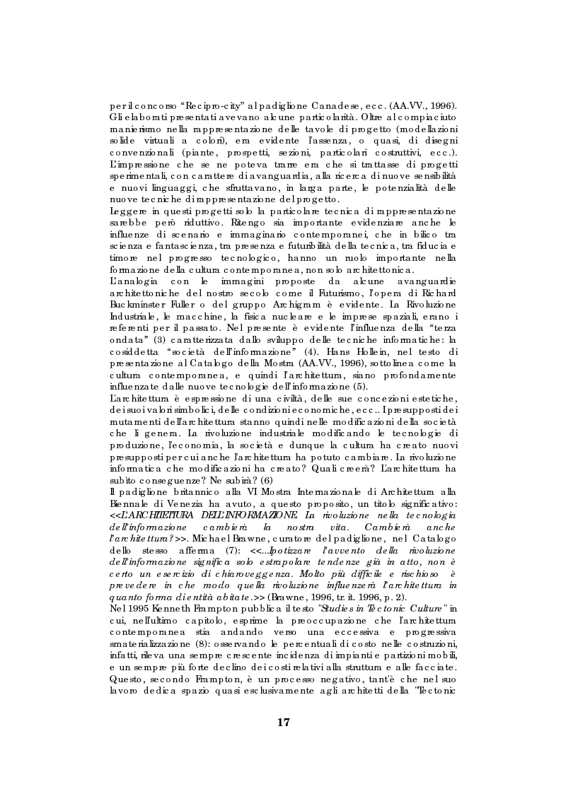 Anteprima della tesi: Utopia Vs. eterotopia. Poetica architettonica e tecnologie dell'informazione tra scenari e immaginario. Materiali e tecniche esecutive in tre progetti di Zaha Hadid, Shin Takamatsu e Future Systems., Pagina 2