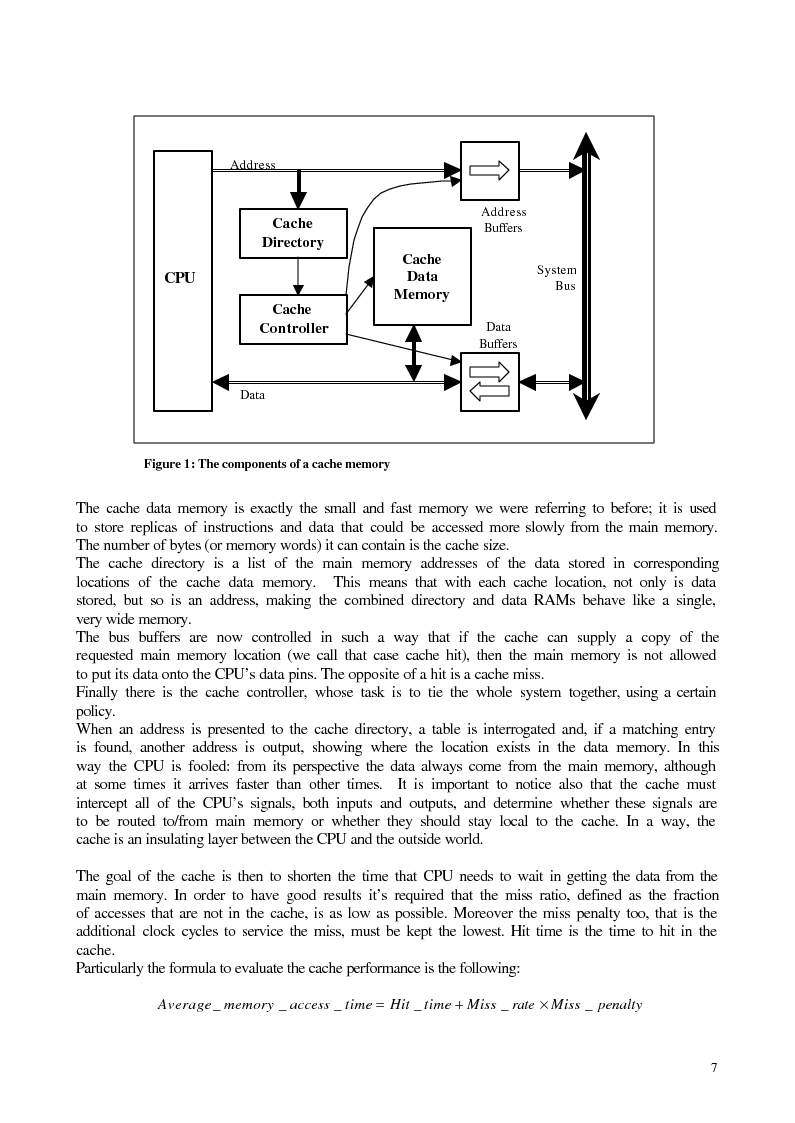 Anteprima della tesi: Cache-Simulator of a MultiProcessor Architecture for AXE CP, Pagina 4
