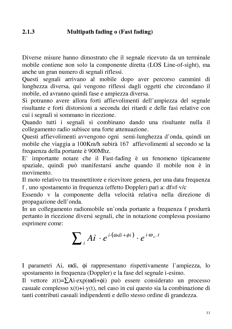 Anteprima della tesi: Studio dell'interferenza co-canale in reti radiomobili microcellulari, Pagina 9