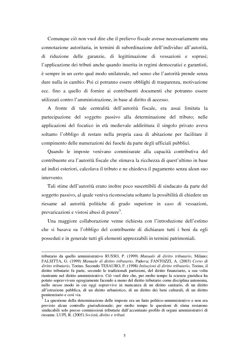 Anteprima della tesi: Imposte capitarie e tenore di vita ai fini del prelievo fiscale, Pagina 5