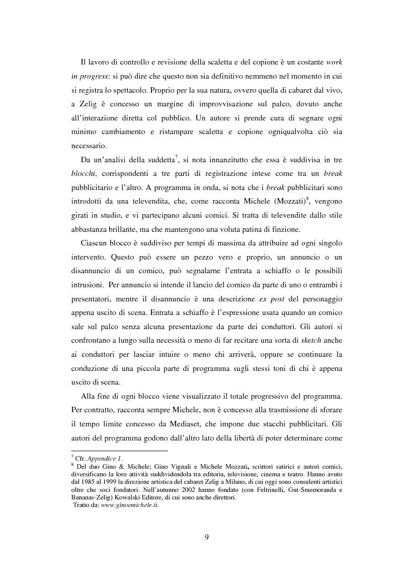 Anteprima della tesi: Il caso Zelig: da un successo televisivo a un fenomeno editoriale, Pagina 7