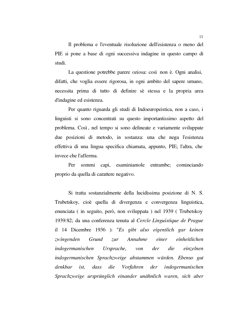 Anteprima della tesi: Proto-indo-europeo: realtà e ricostruzione, Pagina 8