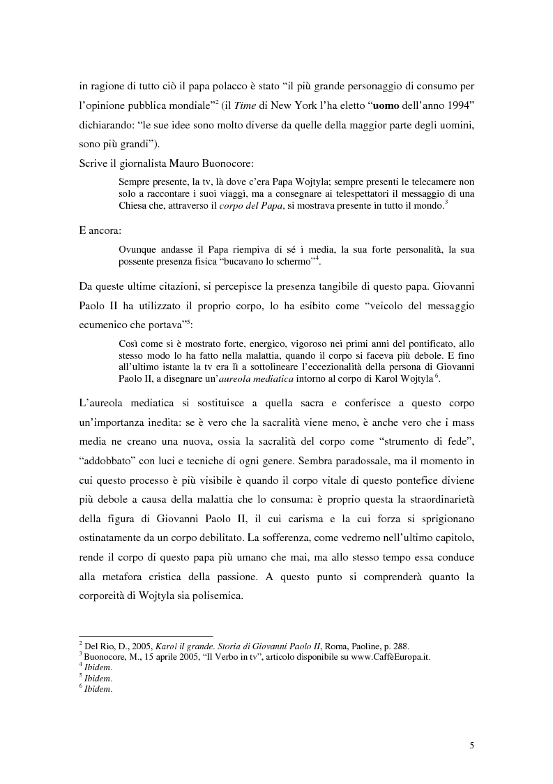 Anteprima della tesi: Mediatizzazione e materializzazione del sacro. Il caso di Giovanni Paolo II, Pagina 2