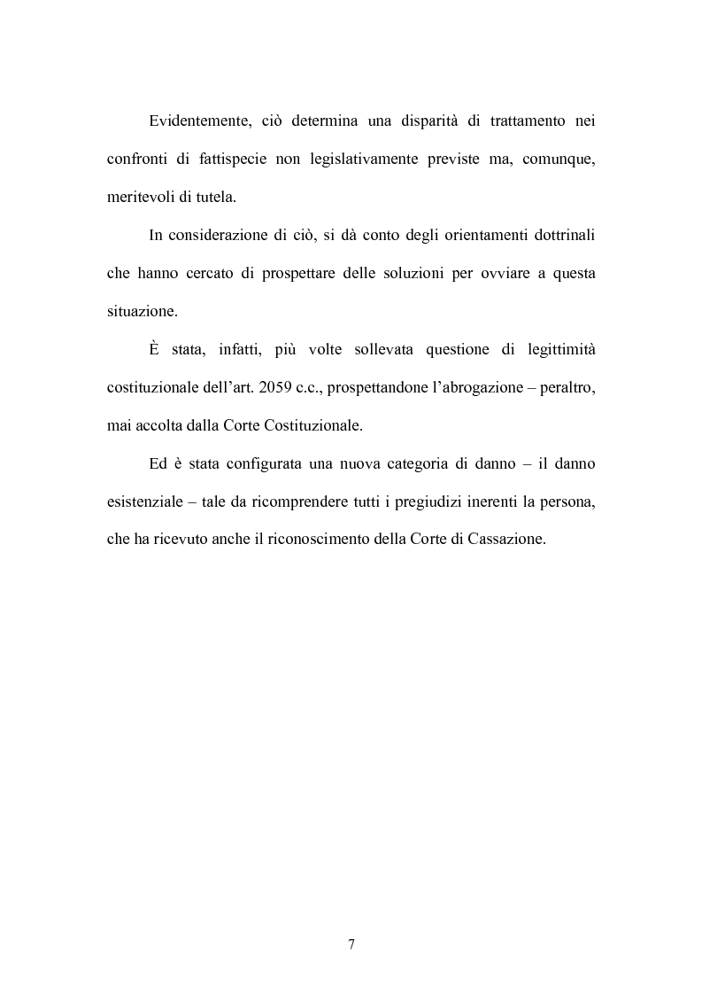 Anteprima della tesi: Equa riparazione dei danni da irragionevole durata del processo-La legge 24 marzo 2001, n.89 nel quadro della risarcibilità dei danni alla persona, Pagina 3