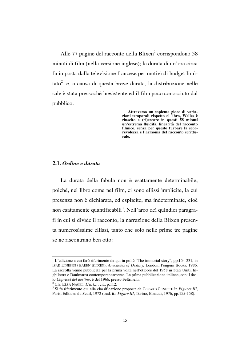 Anteprima della tesi: The immortal story: film e racconto. Studio narratologico, Pagina 13