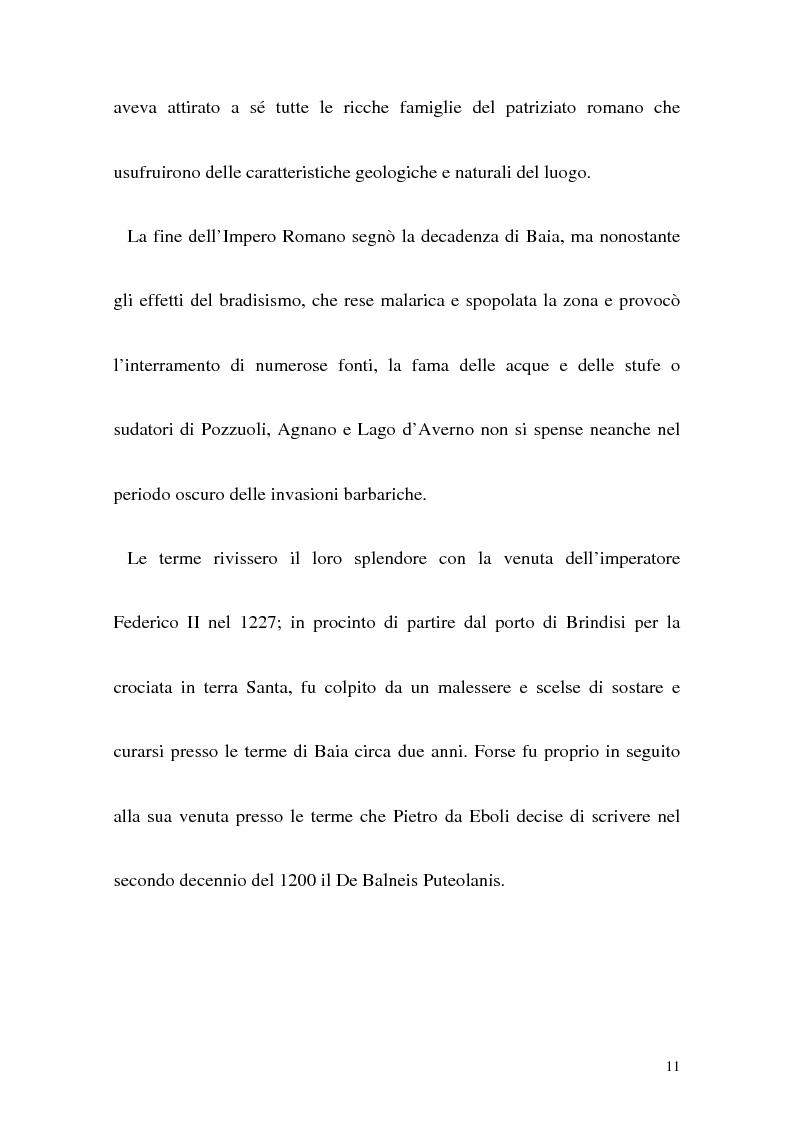 Anteprima della tesi: Itinerario termale da Pozzuoli a Napoli nel XIII secolo, Pagina 8