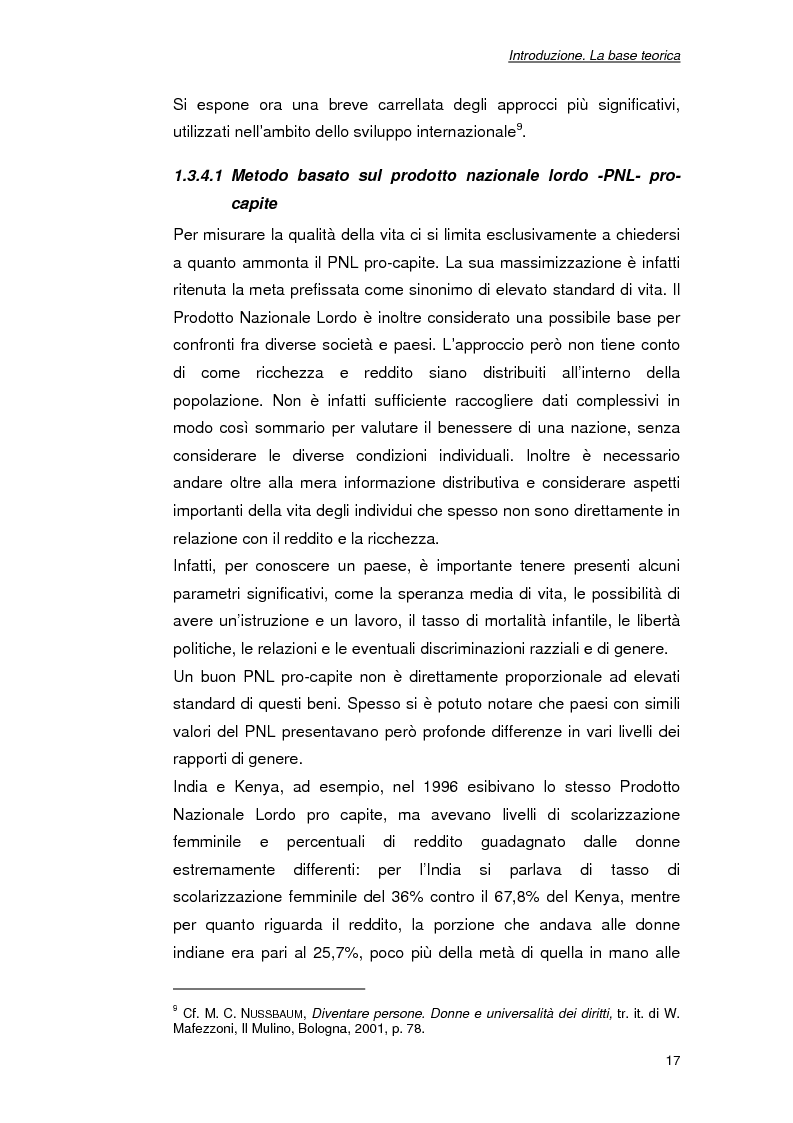 Anteprima della tesi: Lo sviluppo delle capacità : l'importanza del prendere parte. Progetti politici e sociali a favore delle donne nel Tamil Nadu (India), Pagina 7