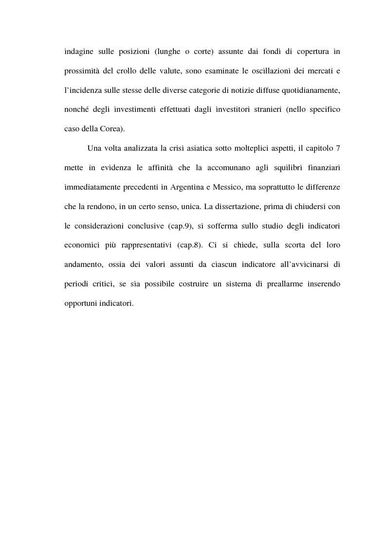 Anteprima della tesi: Sviluppi e conseguenze della Crisi asiatica a livello finanziario e valutario. Analisi storica, modelli teorici e ricerche empiriche., Pagina 4