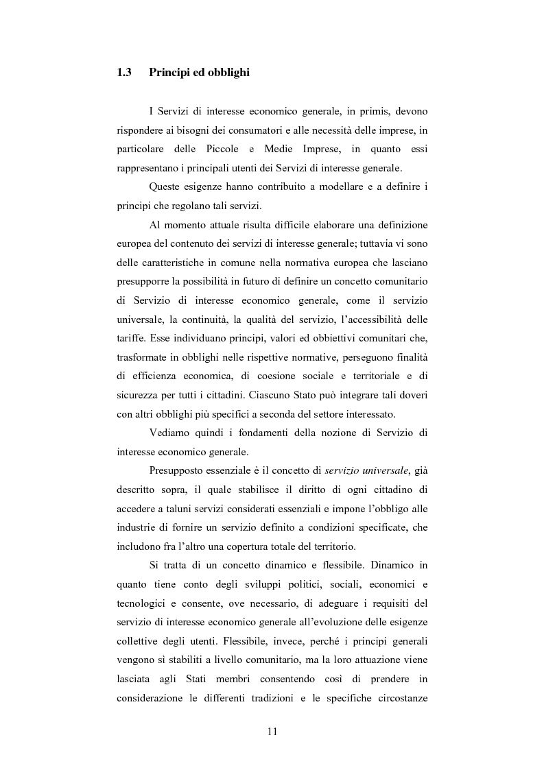 Anteprima della tesi: I servizi di interesse economico generale. Una problematica in evoluzione., Pagina 9