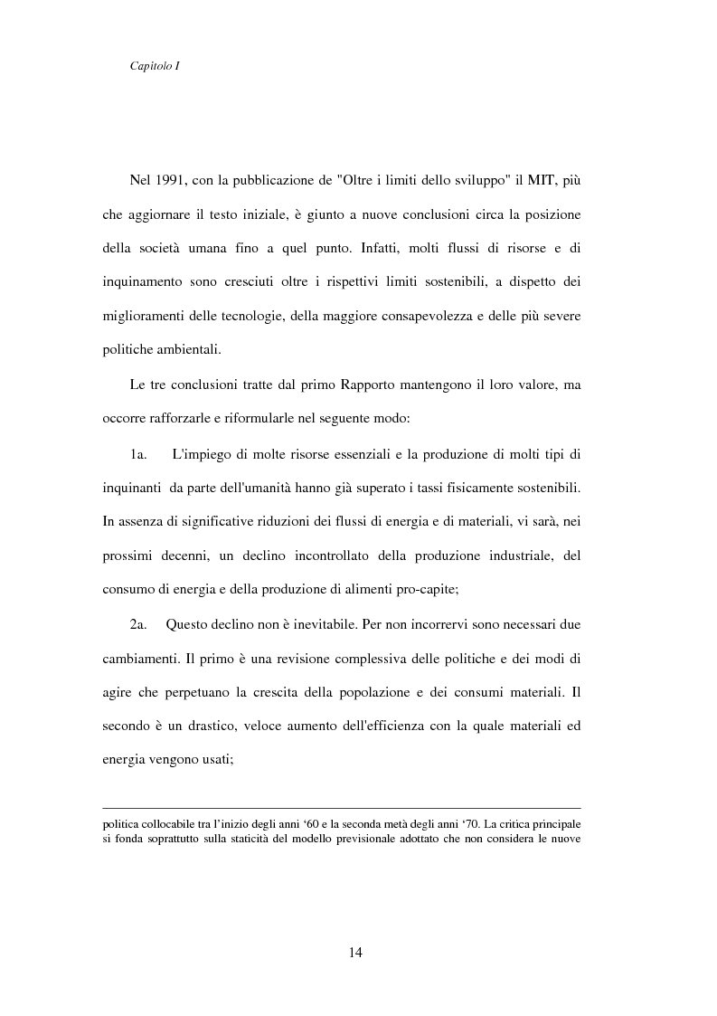 Anteprima della tesi: Il concetto di sviluppo sostenibile nell'analisi regionale: il caso dell'area orientale di Napoli, Pagina 10