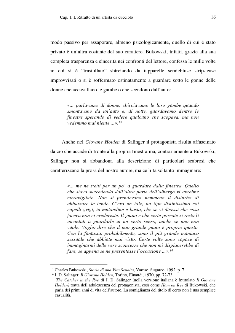 Anteprima della tesi: Charles Bukowski al di là del ''BeRe'' e del Male, Pagina 13