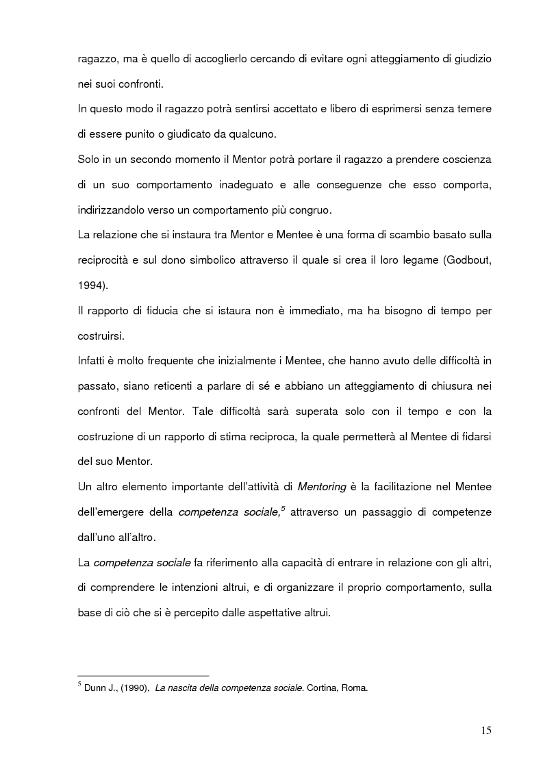 Anteprima della tesi: Il mentoring a contrasto della dispersione scolastica, Pagina 11