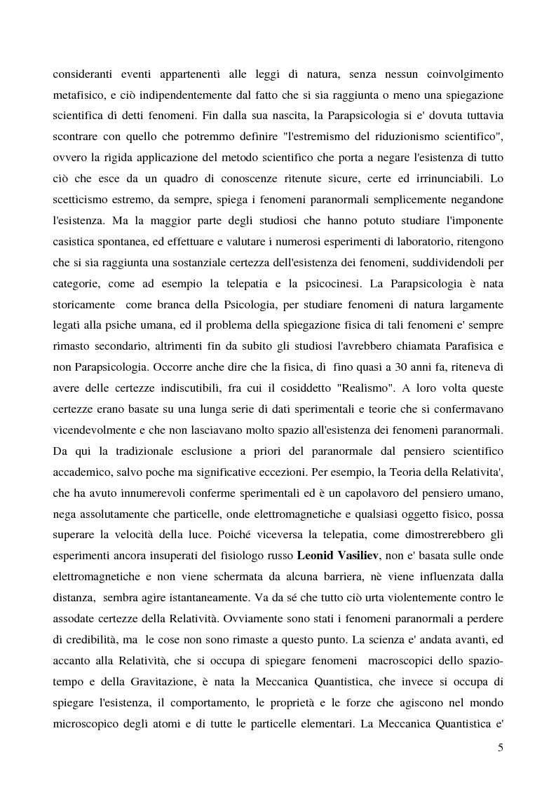 Anteprima della tesi: Psicodetective e Psicospie. La prospettiva di utilizzo della Parapsicologia, dell’Extra Sensory Perception e della Psicologia Investigativa nelle indagini Giudiziarie, Pagina 2