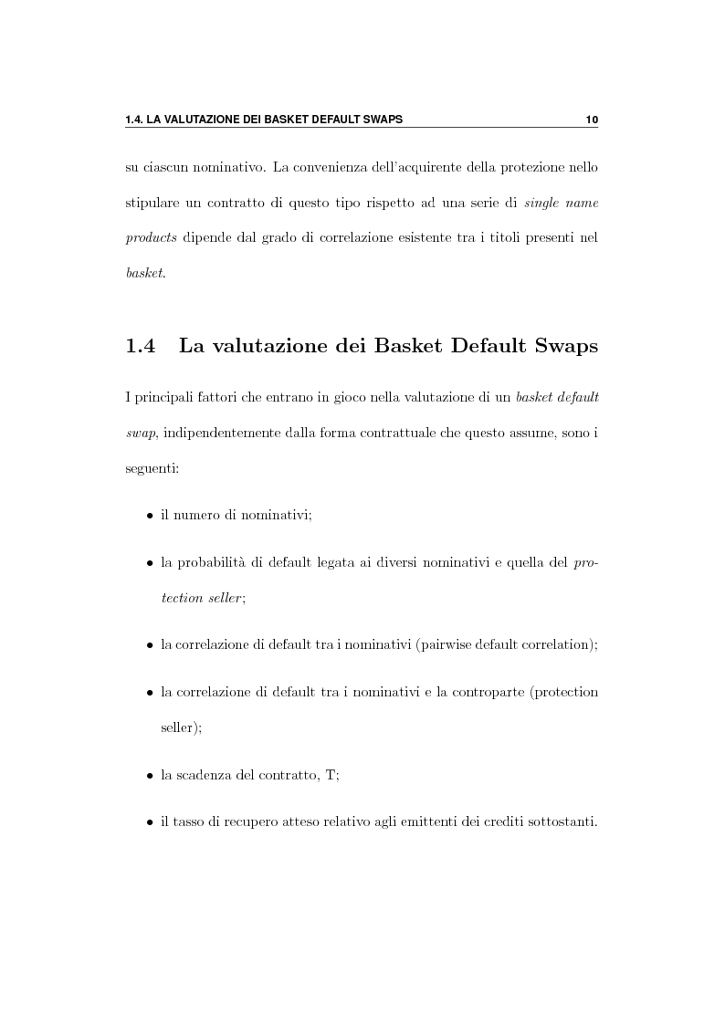 Anteprima della tesi: Pricing di Credit Derivatives Esotici mediante Programmazione in C++, Pagina 10