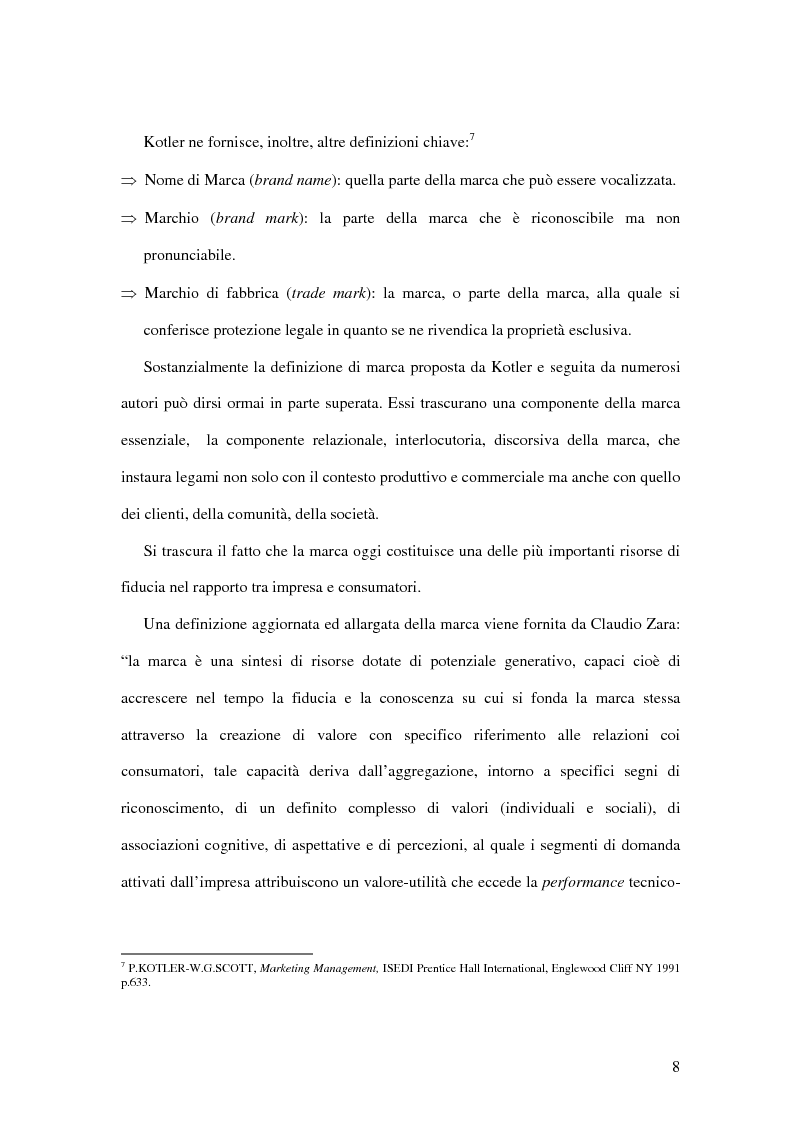 Anteprima della tesi: Strategie di comunicazione nel cambio brand: il caso Omnitel-Vodafone, Pagina 8