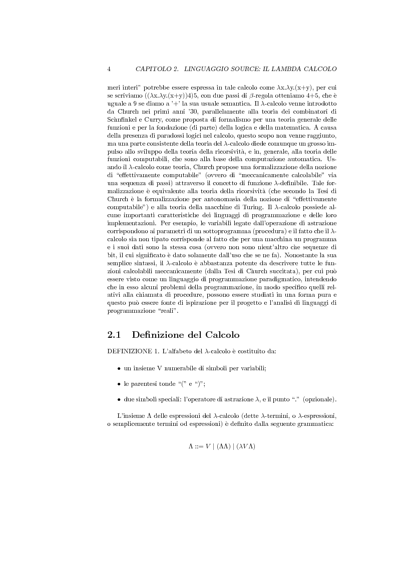 Anteprima della tesi: Compilatore Z : XML tra Source e Target, Pagina 4