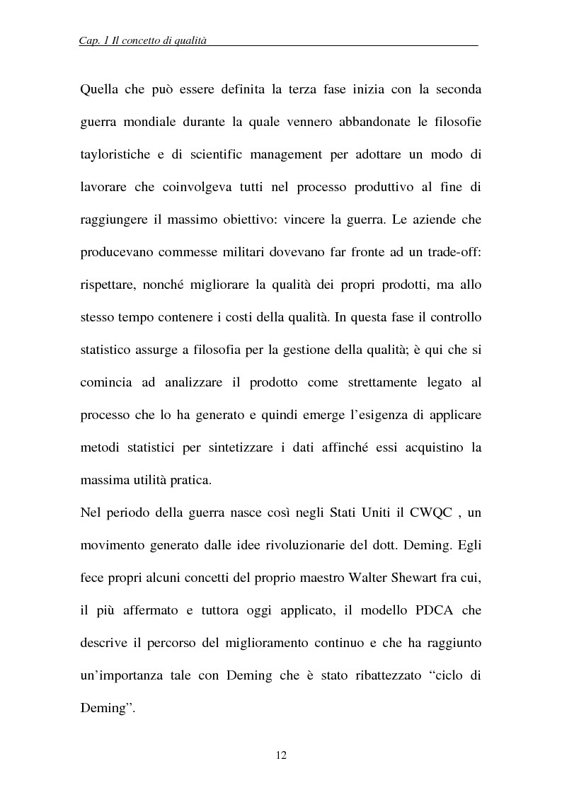 Anteprima della tesi: Il controllo statistico di qualità e le carte di controllo, Pagina 10
